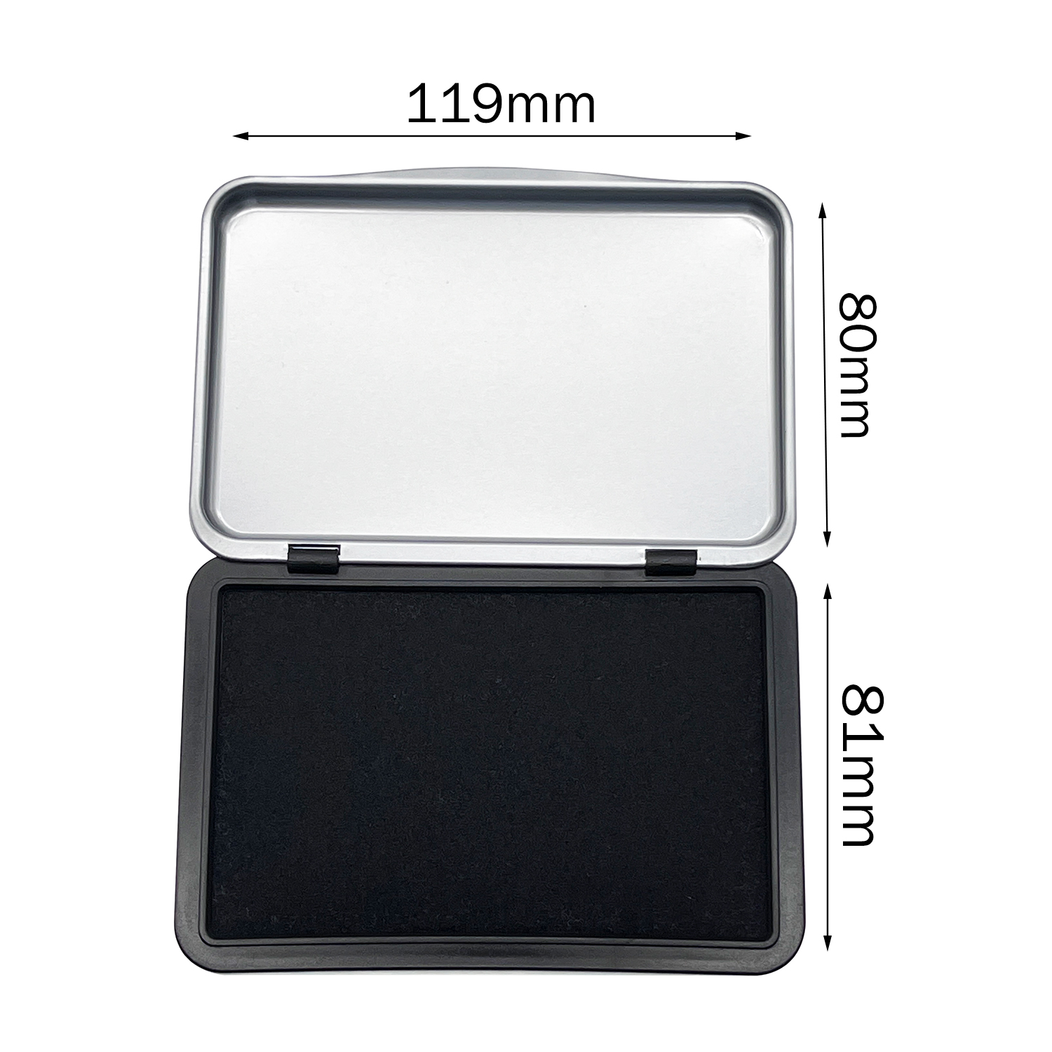 Manufactory office supplies cheap price quick drying stamp felt ink pad large size purple color office metal stamp ink pad